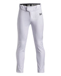 UA Utility Pro Tapered Piped Boys' Pants - White