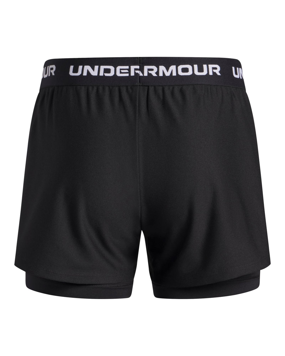 UA Tech™ Play Up Girls' 2-in-1 Shorts - Black
