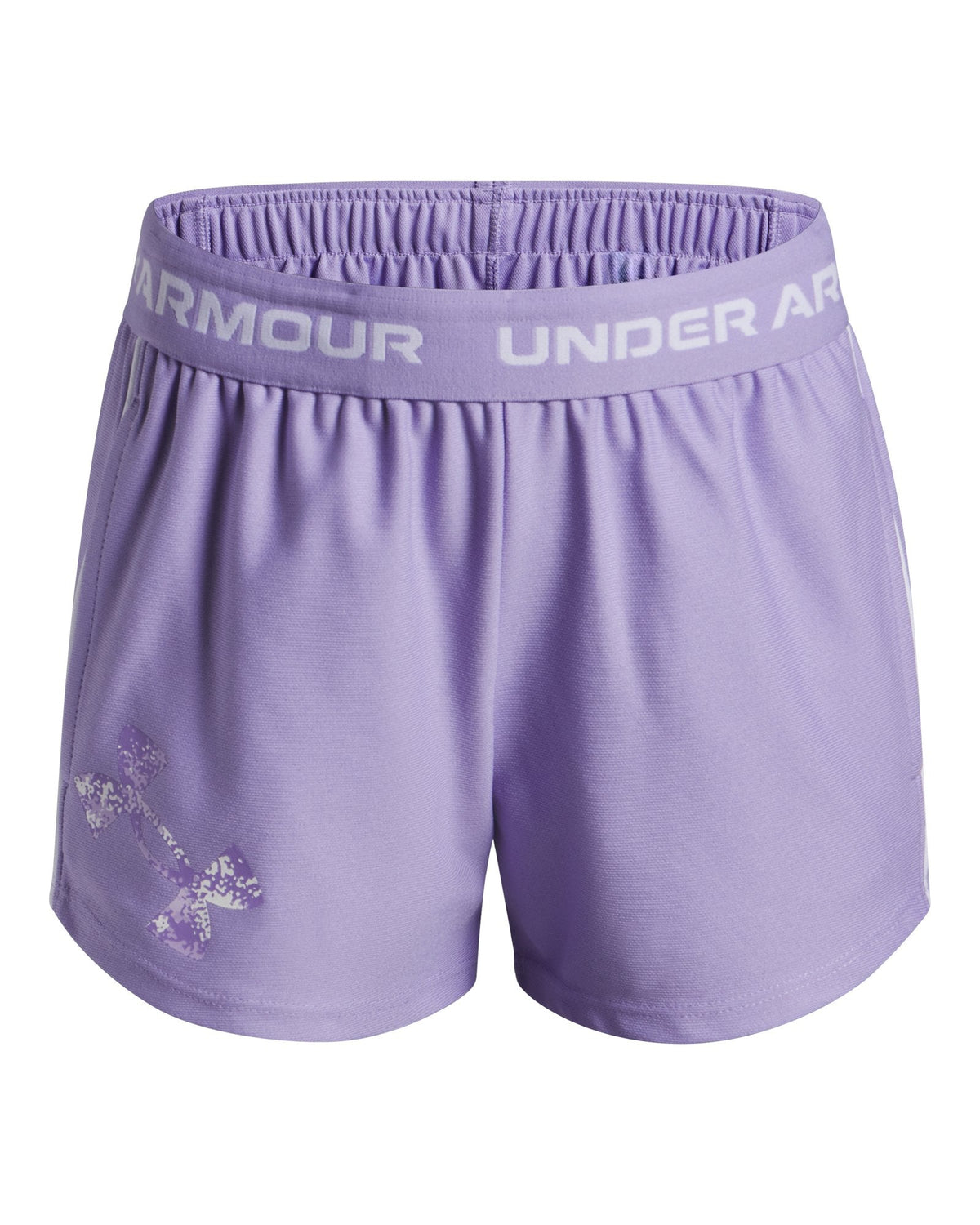 UA Tech™ Play Up Logo Girls' Shorts - Purple