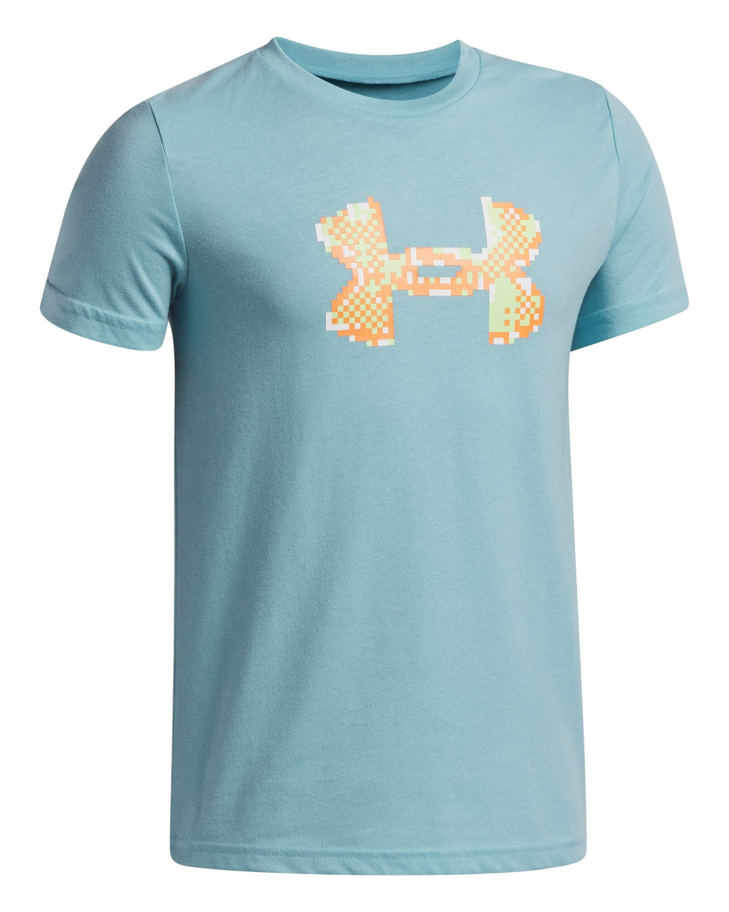 UA Pixel Logo Boys' Short Sleeve - Blue