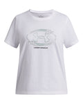 UA Star Logo Lockertag Girls' Short Sleeve - White