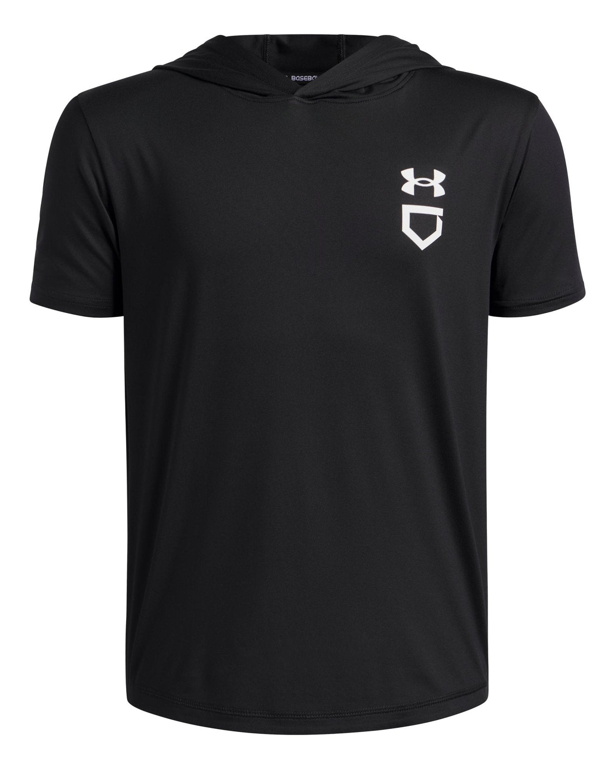 UA Utility Lightweight Boys' Short Sleeve Hoodie - Black