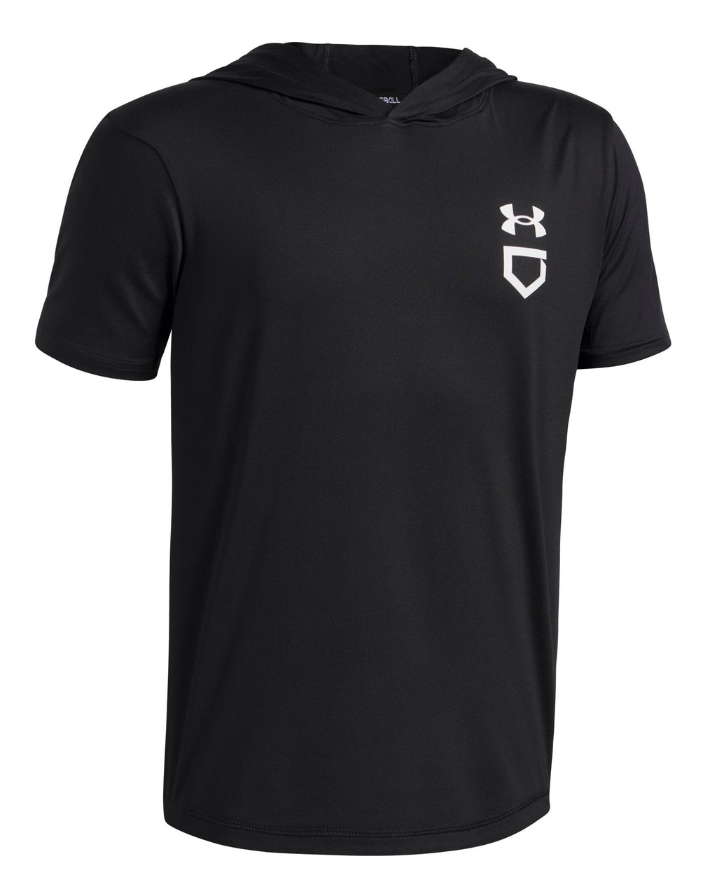 UA Utility Lightweight Boys' Short Sleeve Hoodie - Black