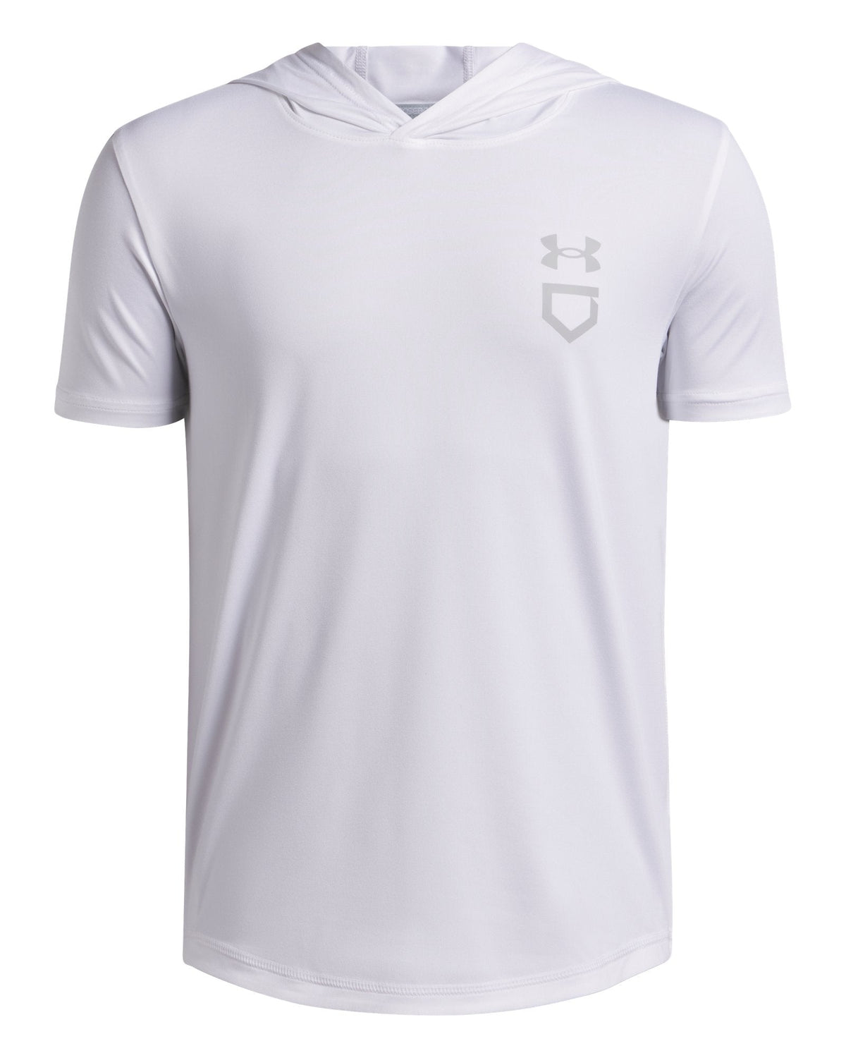 UA Utility Lightweight Boys' Short Sleeve Hoodie - White