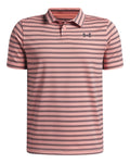 UA Matchplay Stripe Boys' Polo - Pink
