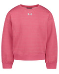 UA Rival Sparkle Little Girls' Crewneck - Pink