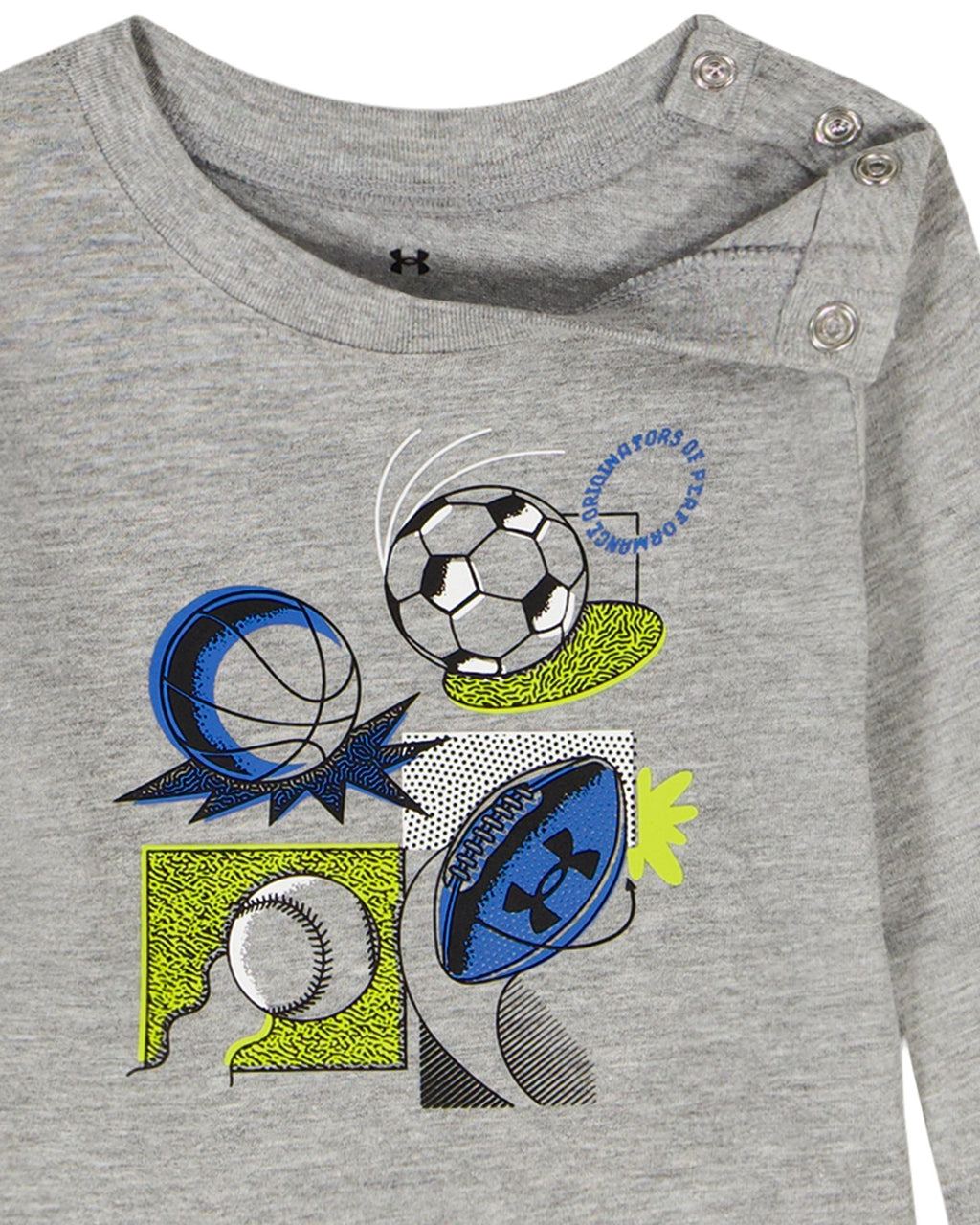 UA Multi Sport Newborn Boys' Long Sleeve Set - Gray