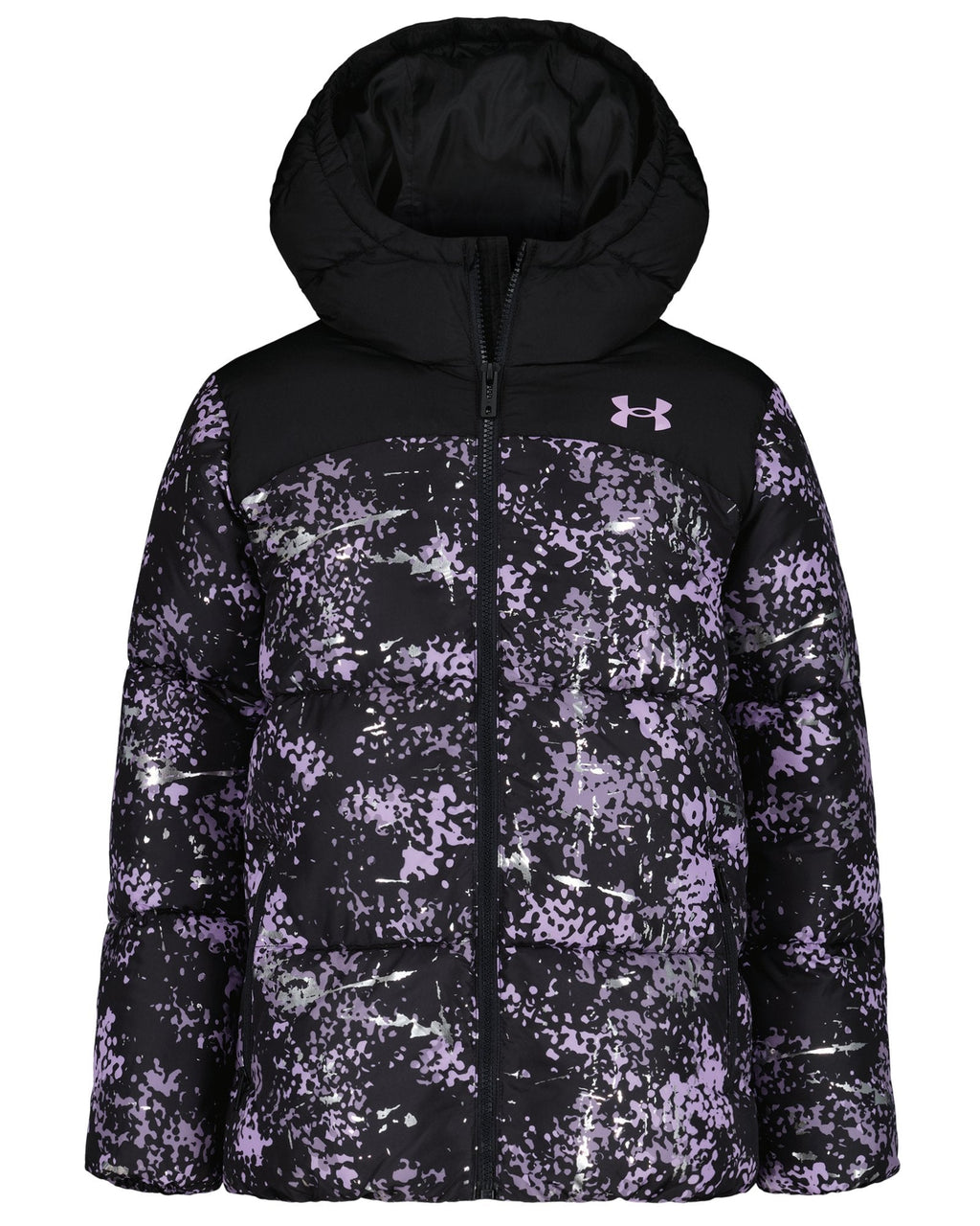 UA Prime Printed Little Girls' Puffer Jacket - Black