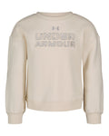UA Rival Little Girls' Crewneck Pullover - Brown