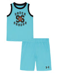 UA Basketball Jersey Toddler Boys' Set - Blue