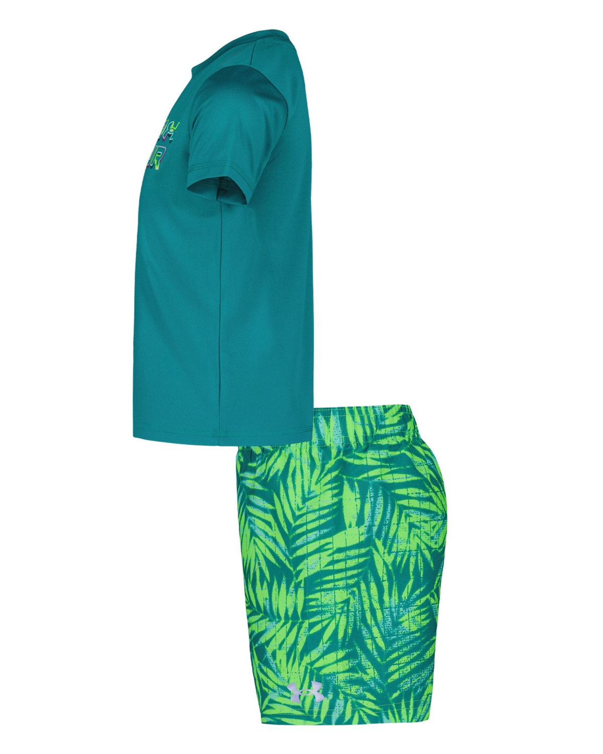 UA Palm Grid Little Boys' Set - Green