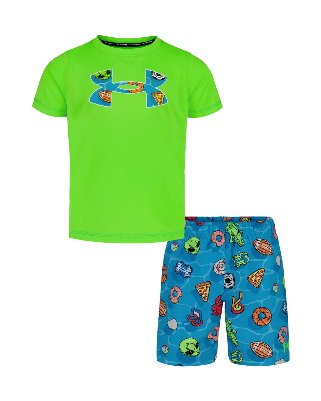 UA Pool Party Little Boys' Set - Green