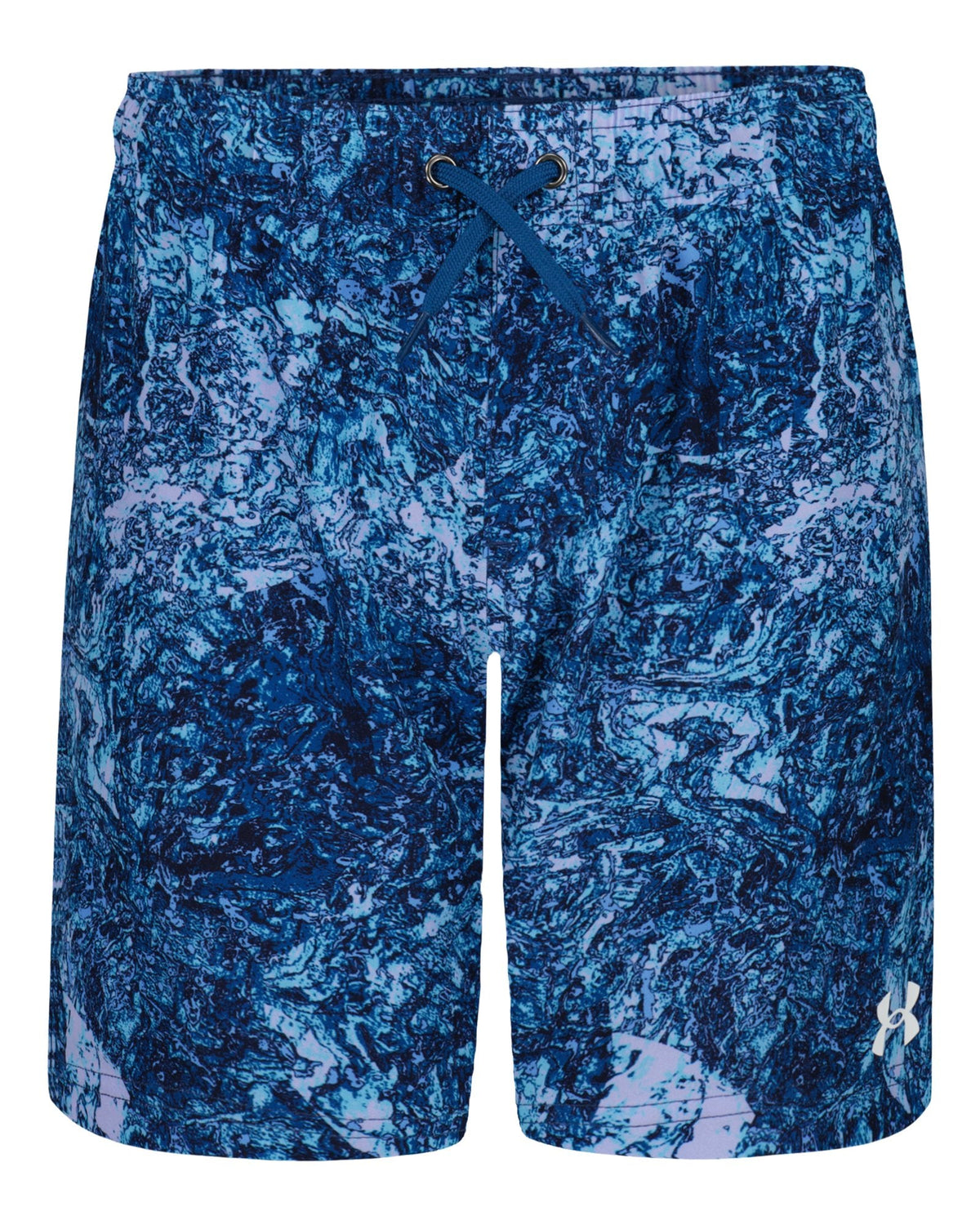 UA Compression Print Boys' Volley Shorts - Blue