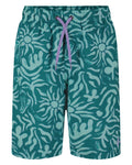 UA Etching Boys' Volley Shorts - Green