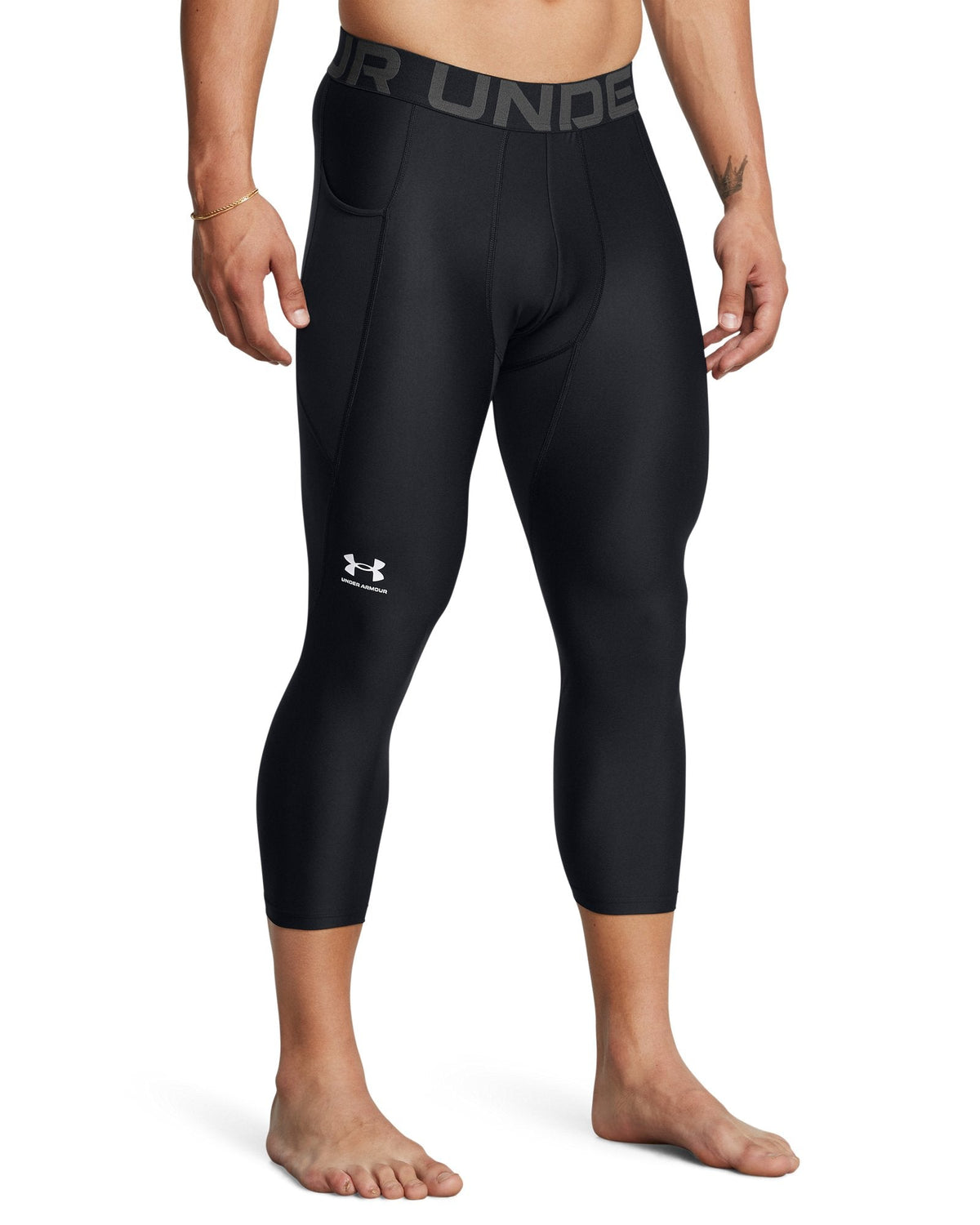 HeatGear® Men's ¾ Leggings - Black