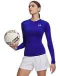 HeatGear® Compression Women's Long Sleeve - Blue