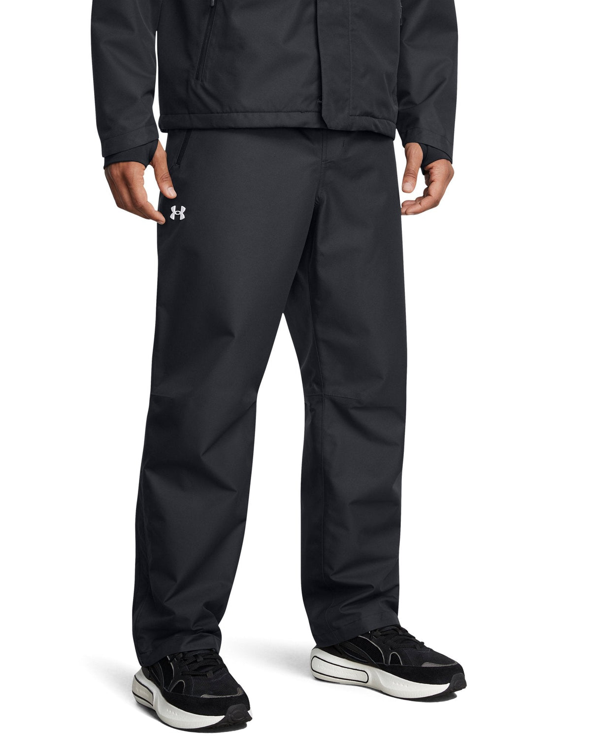 UA Stormproof Lined Men's Rain Pants - Blue