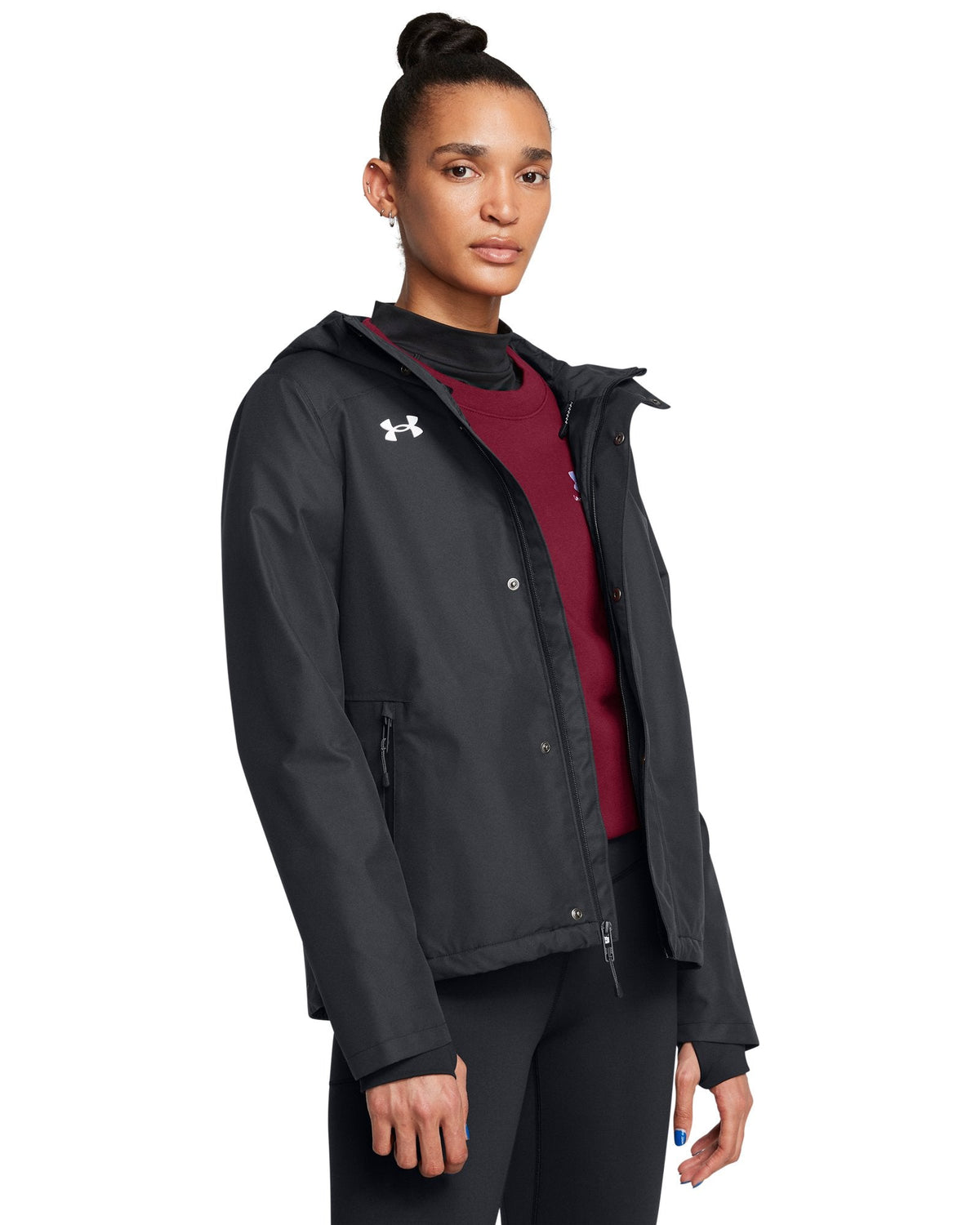 UA Stormproof Lined Women's Rain Jacket - Black