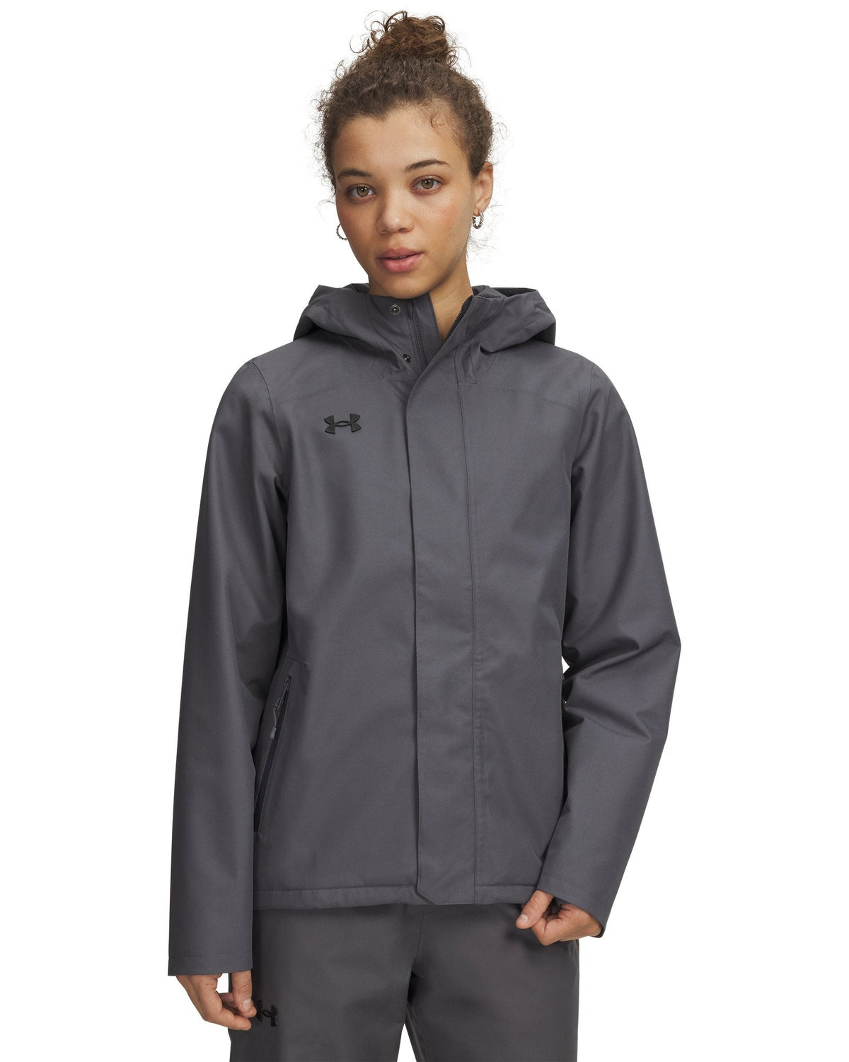 UA Stormproof Lined Women's Rain Jacket - Gray