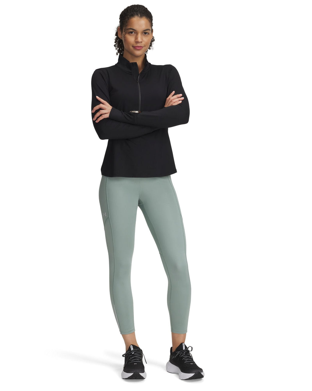 UA Launch Women's Ankle Tights - Green