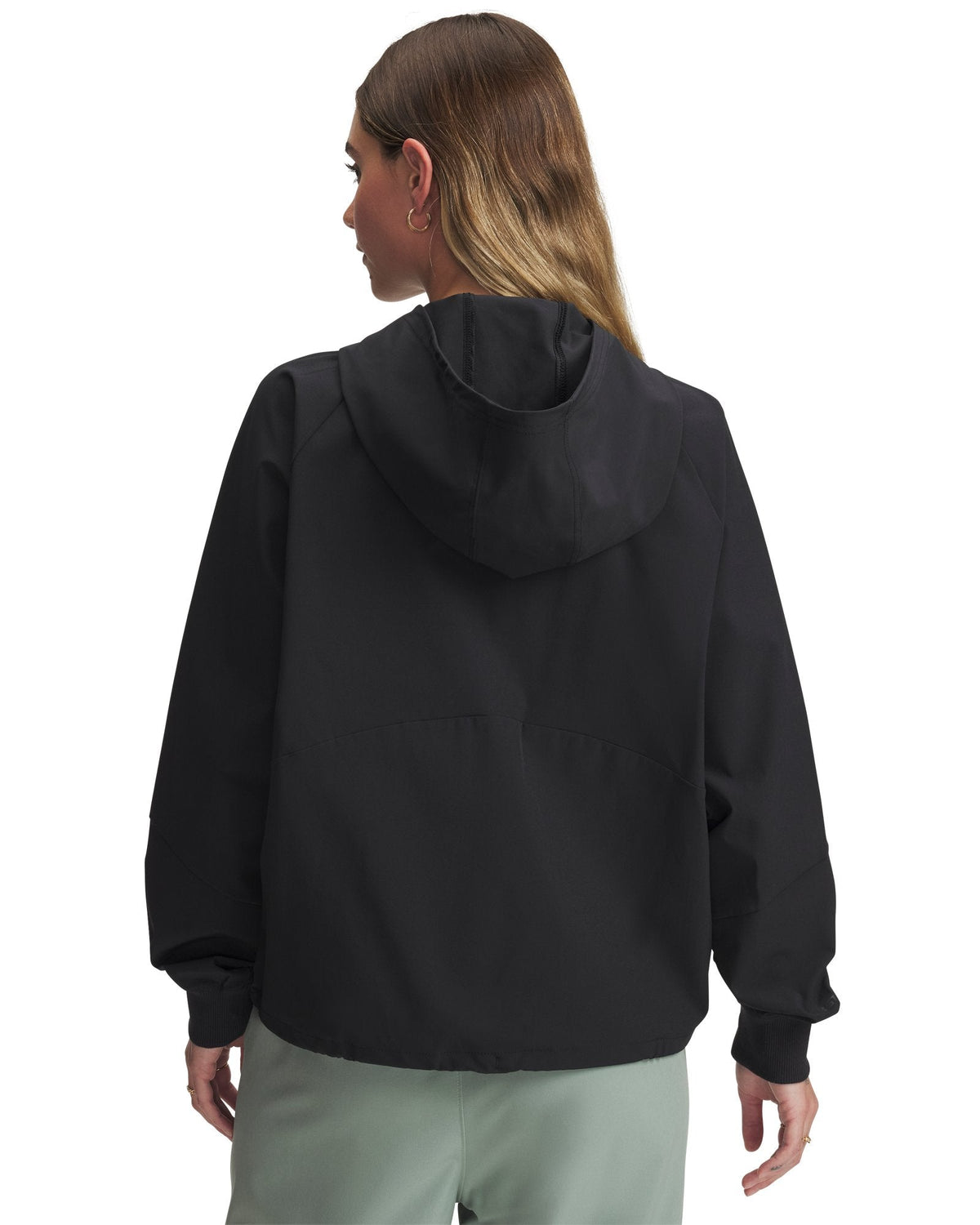 UA Woven Women's Full-Zip Jacket - Black