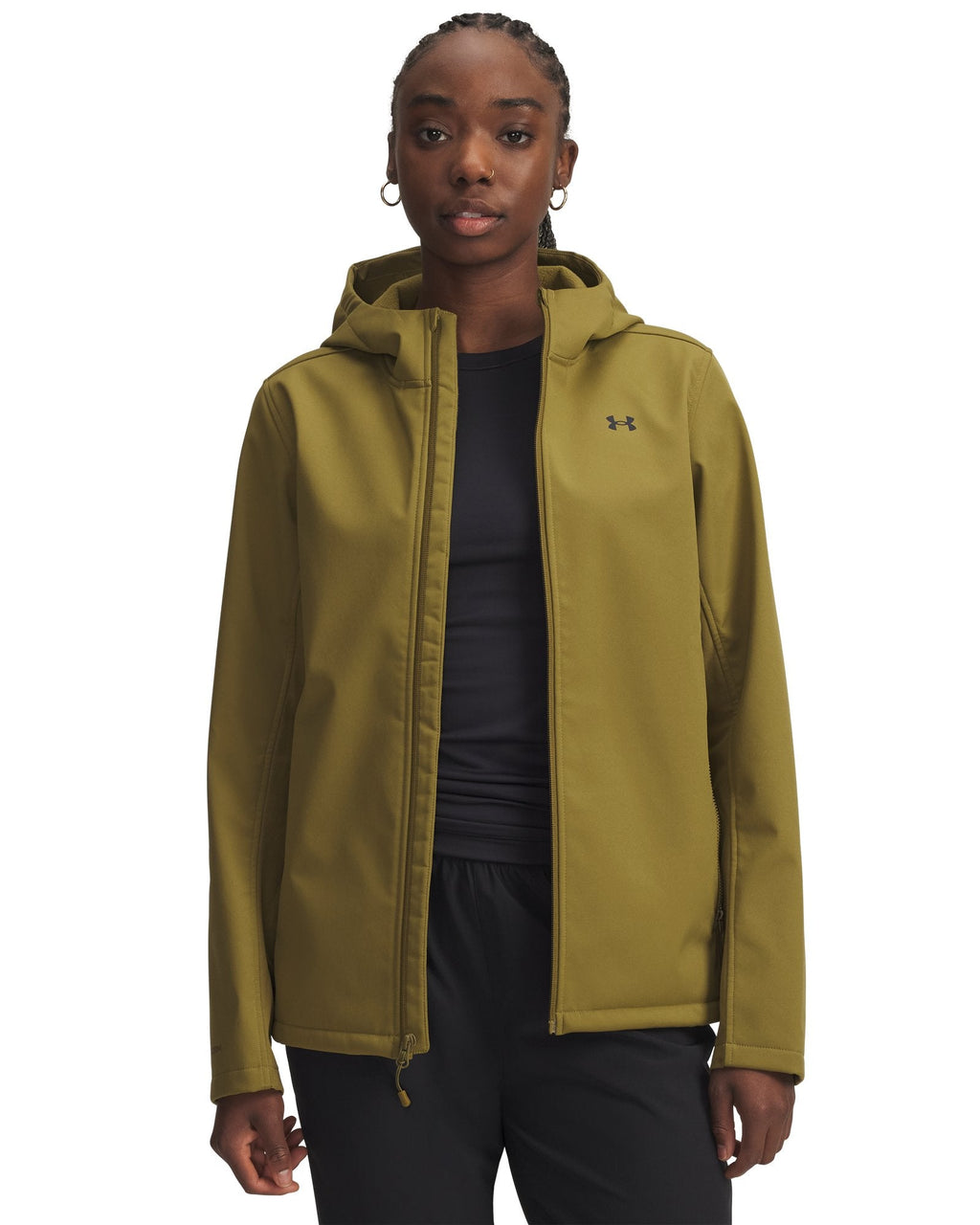 UA Storm ColdGear® Infrared Shield 2.0 Women's Hooded Jacket - Green