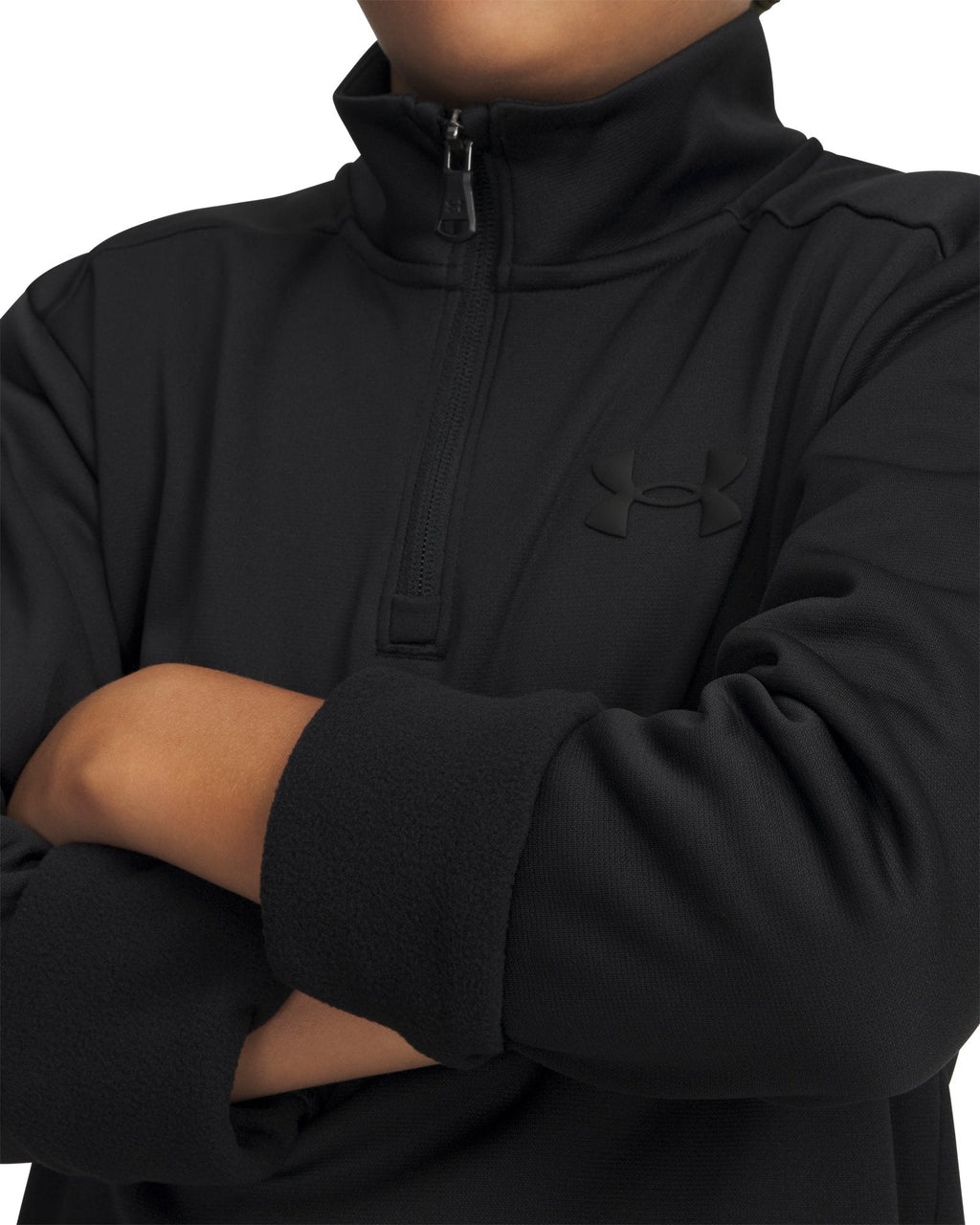 Armour Fleece® Boys' ¼ Zip - Black