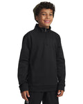 Armour Fleece® Boys' ¼ Zip - Black