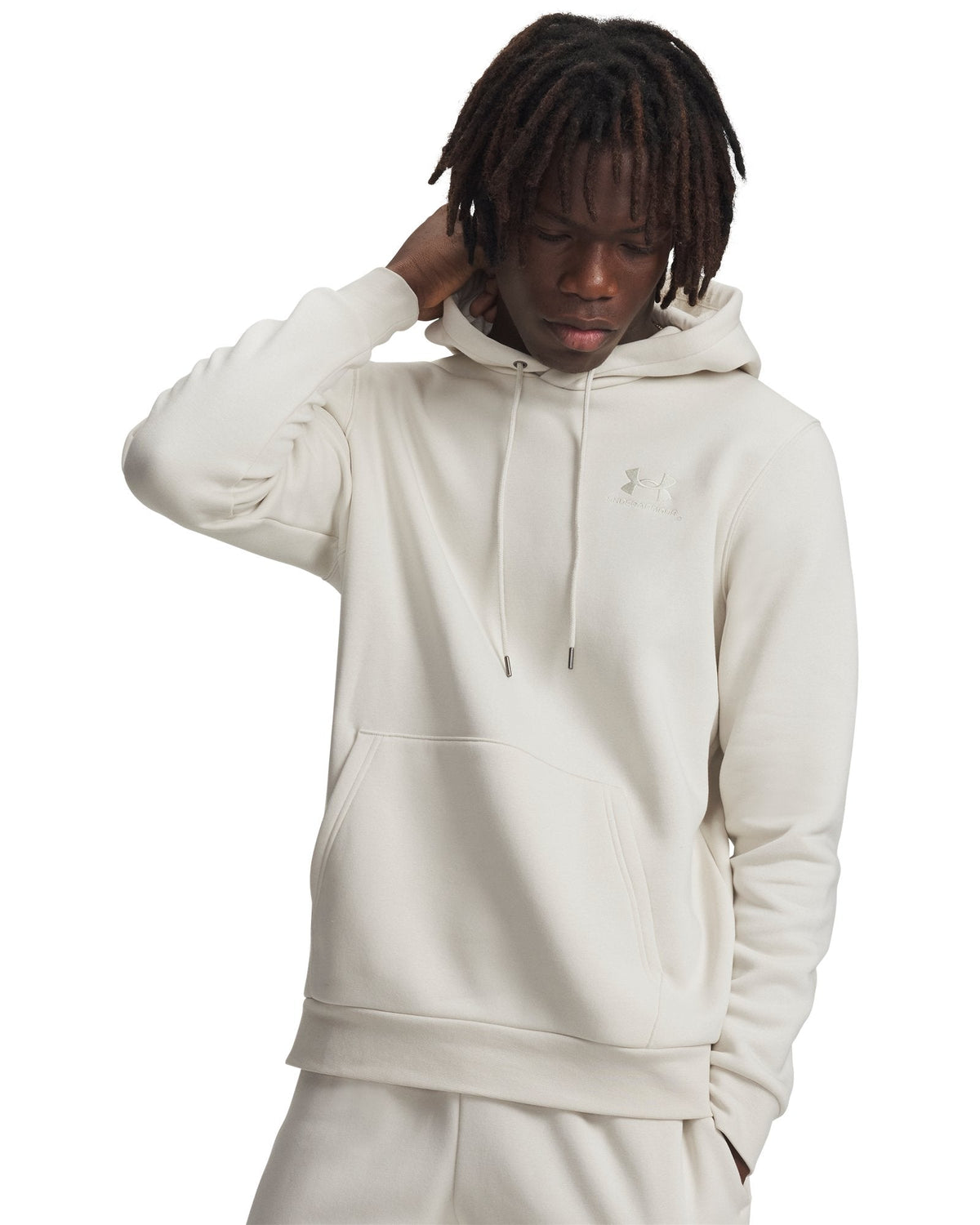 UA Icon Fleece Men's Hoodie - White