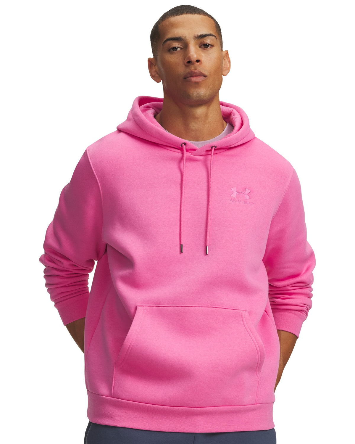 UA Icon Fleece Men's Hoodie - Pink