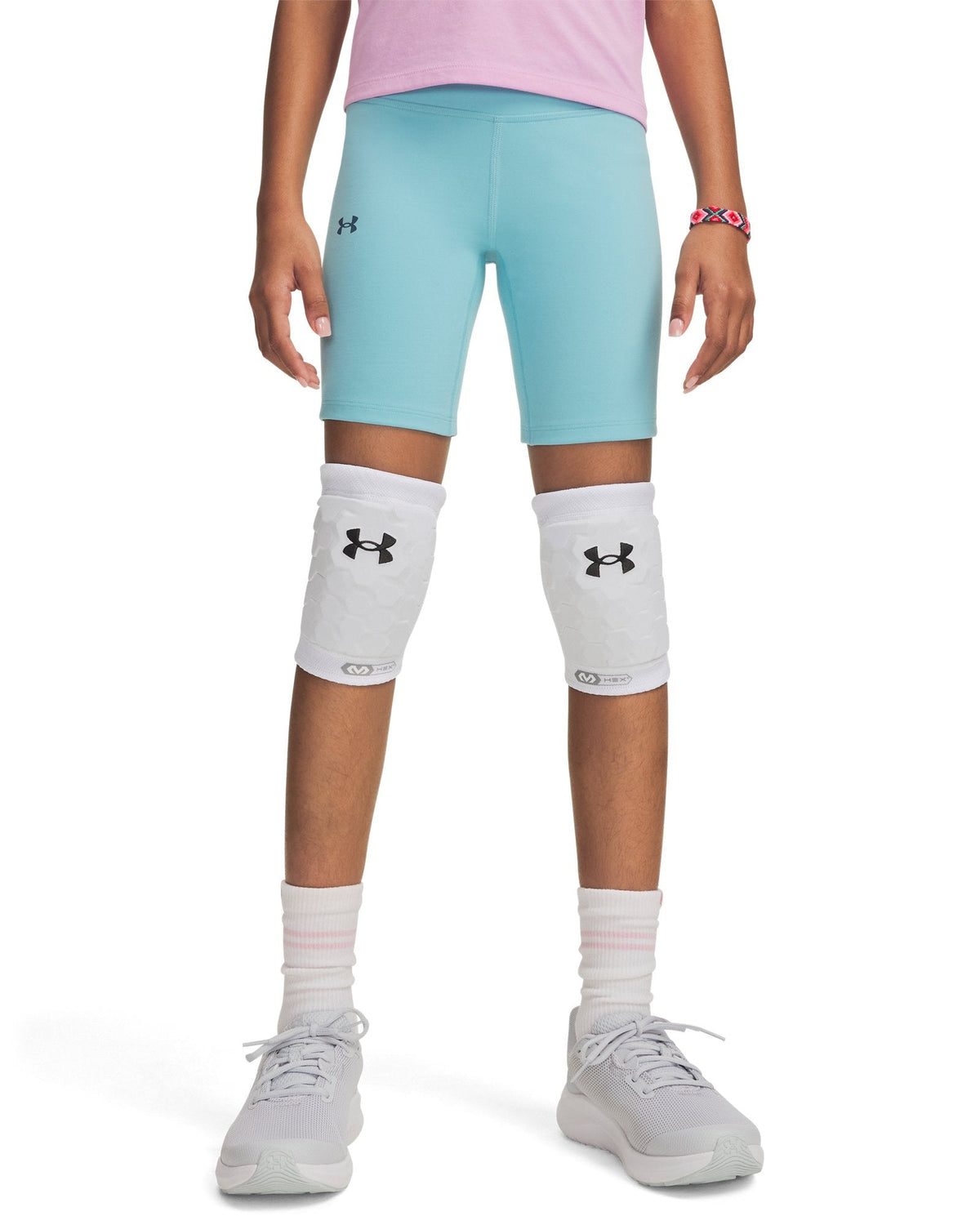 UA Motion Girls' Bike Shorts - Blue