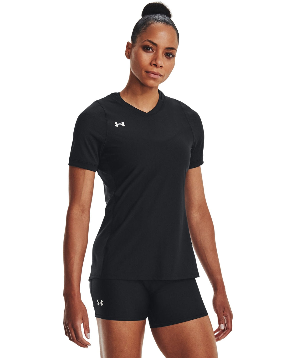UA Powerhouse 2.0 Women's Volleyball Short Sleeve Jersey - Black