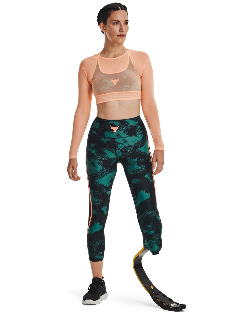 Project Rock HeatGear® Printed Women's Ankle Leggings - Green