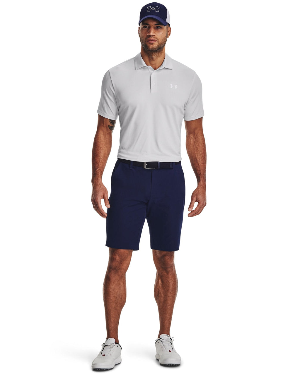 UA Playoff 3.0 Stripe Men's Polo - White