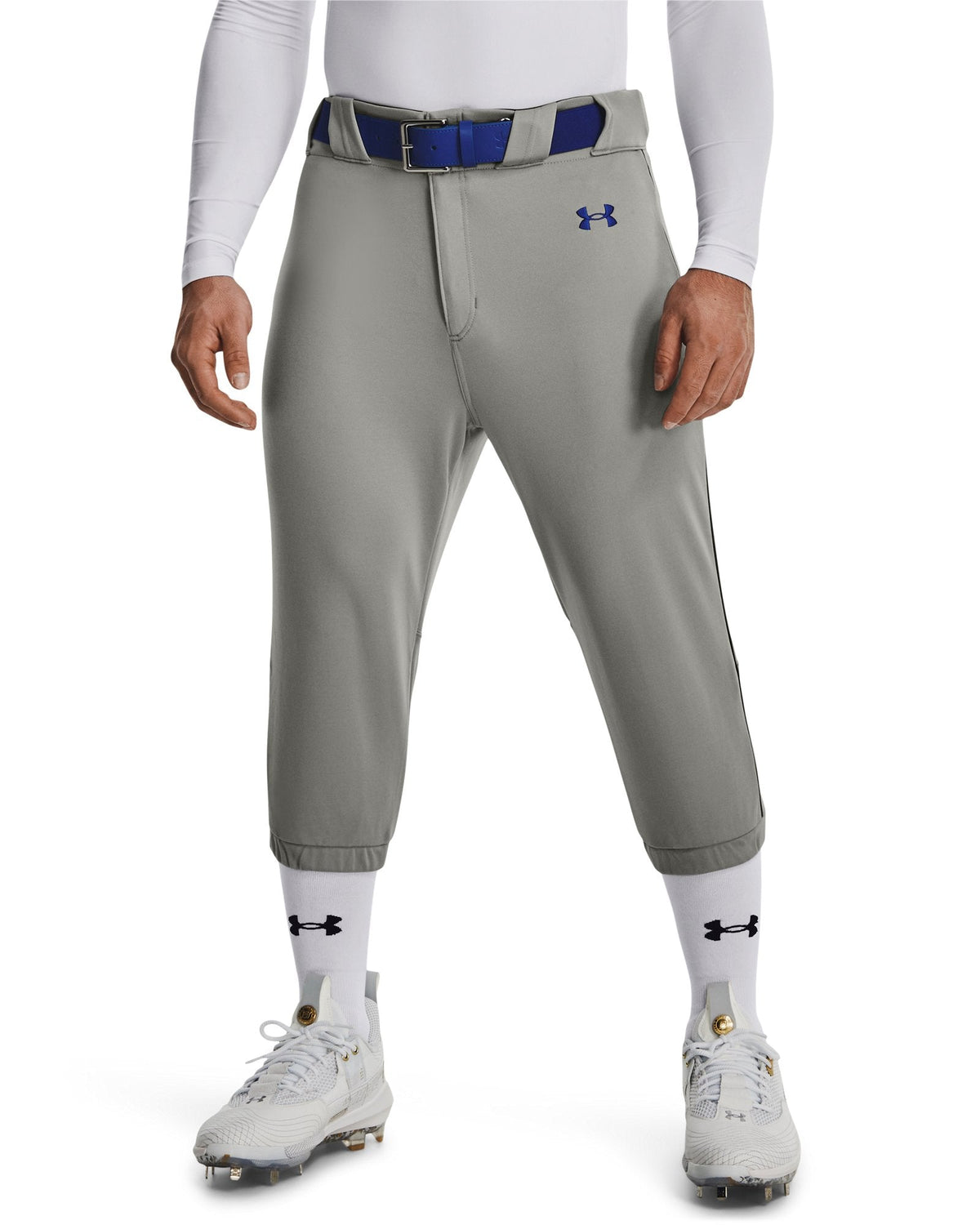 UA Utility Pro Piped Men's Knicker Baseball Pants - Gray