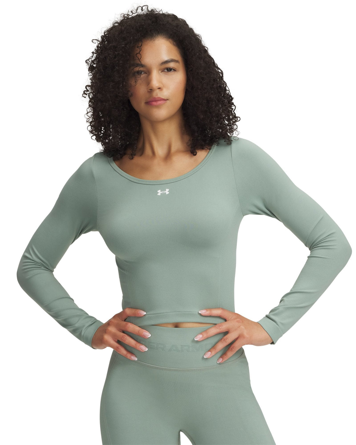 UA Train Seamless Women's Long Sleeve - Green
