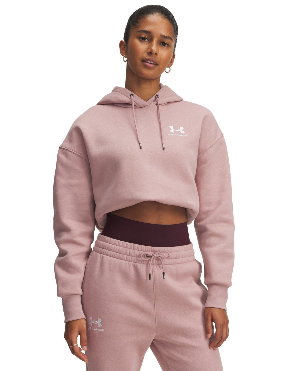 UA Icon Fleece Women's Oversized Hoodie - Pink