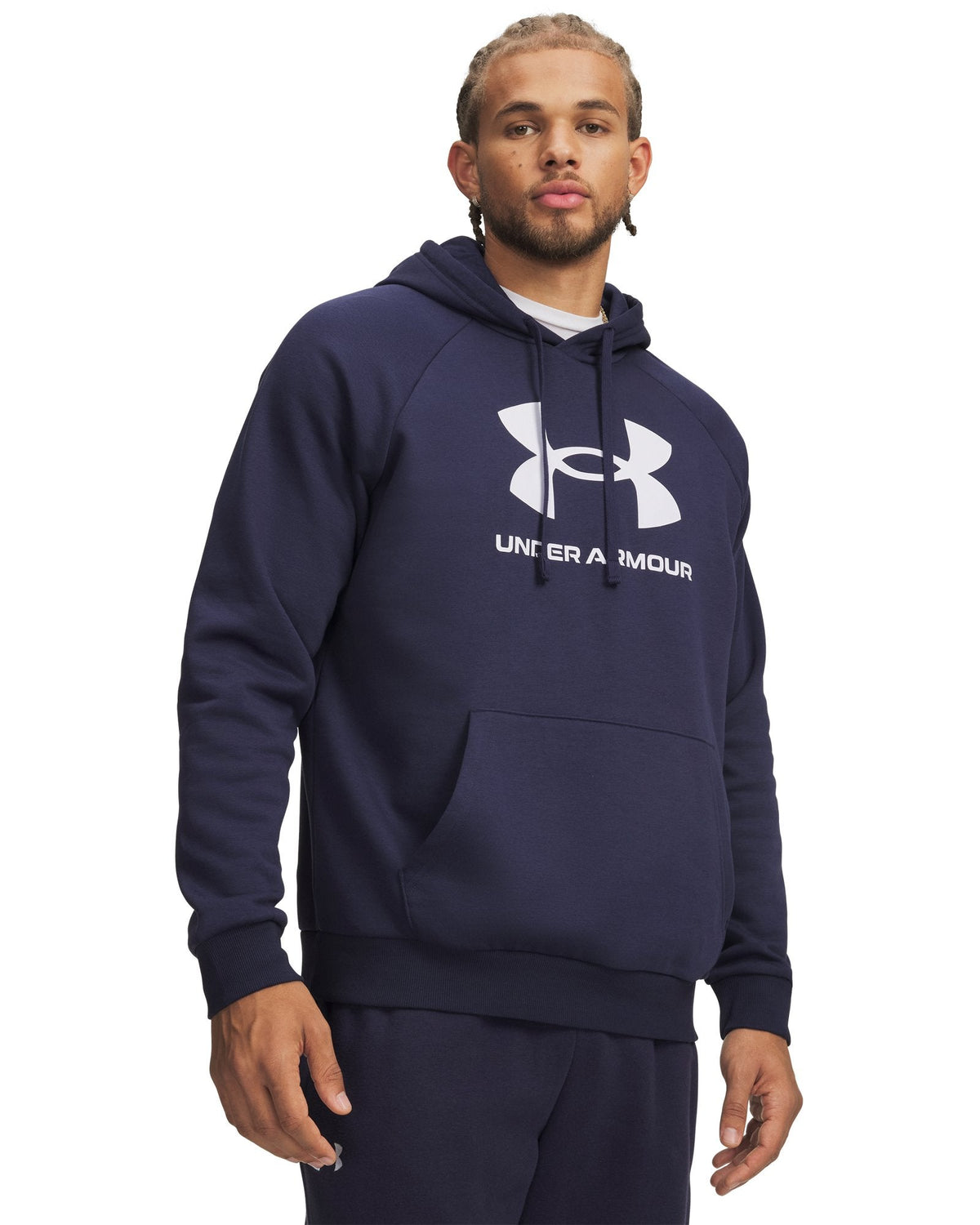 UA Rival Fleece Men's Logo Hoodie - Blue