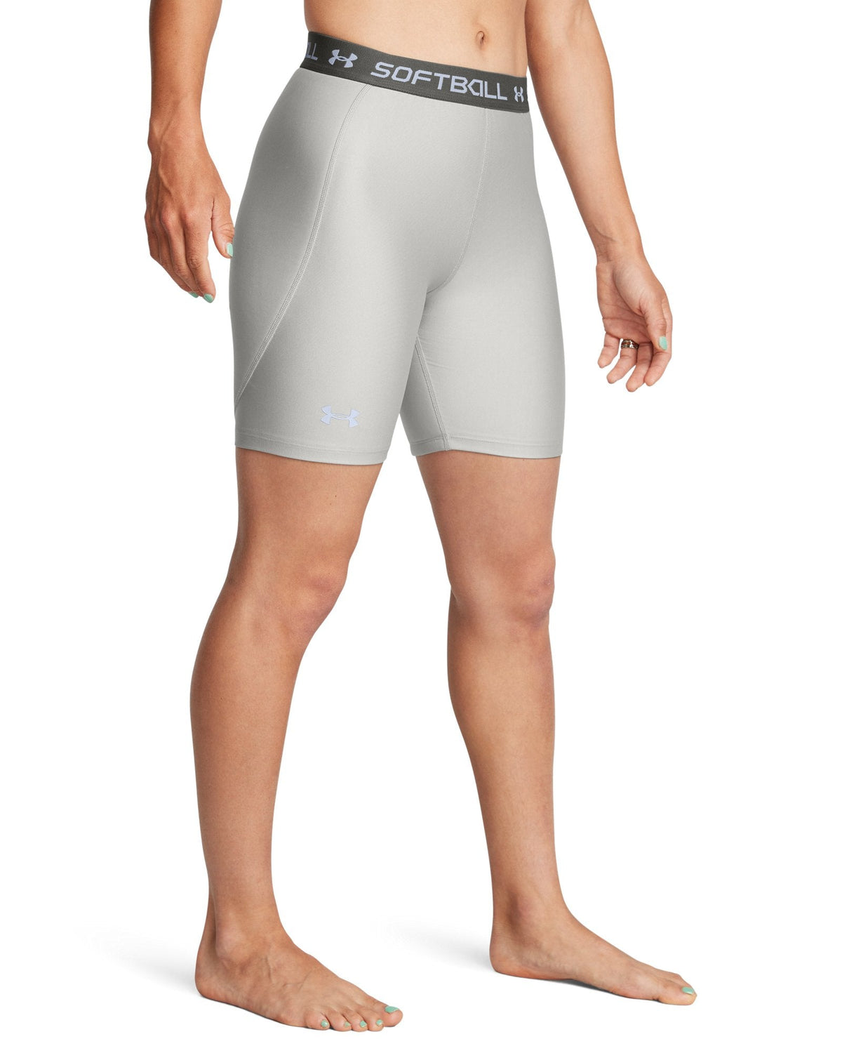UA Utility Pro Women's Slider Shorts - Gray