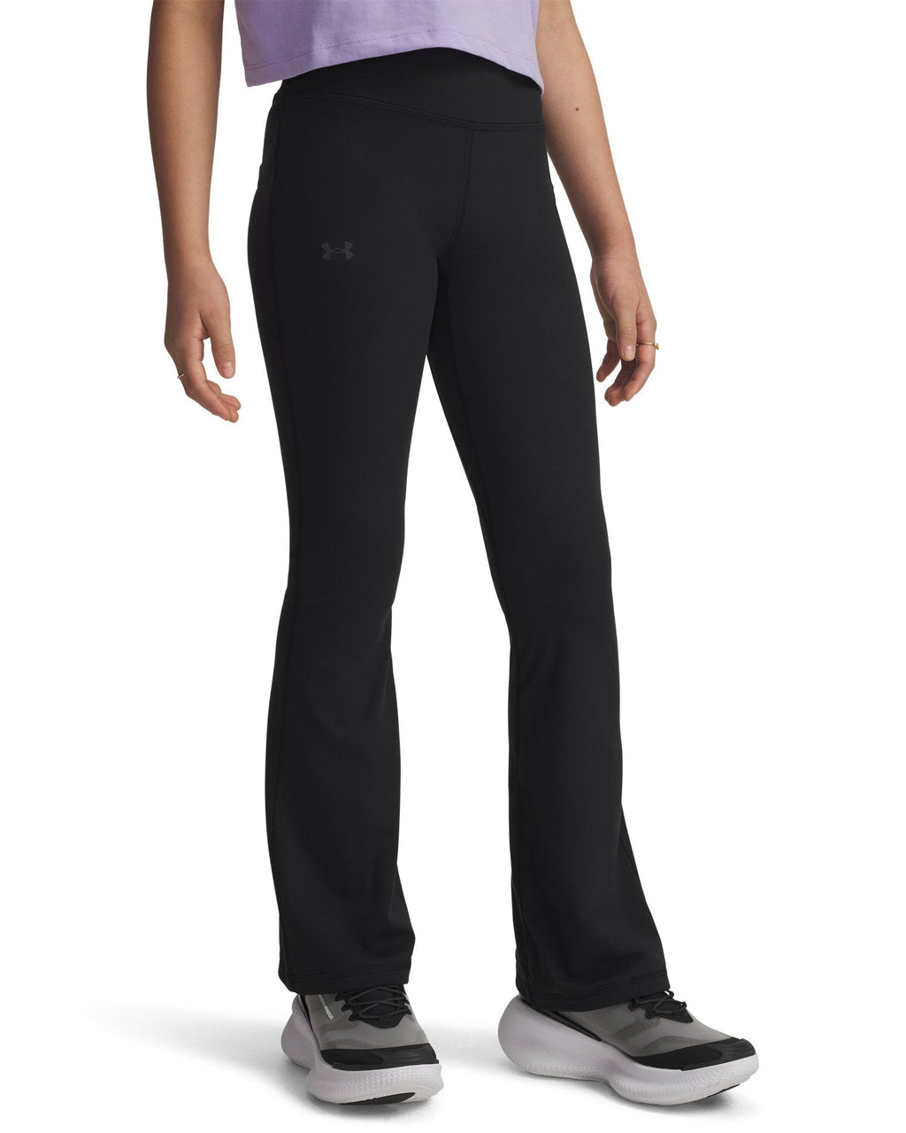 UA Motion Girls' Flare Pants - Black