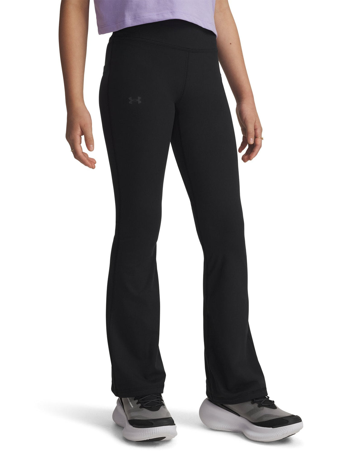 UA Motion Girls' Flare Pants - Black