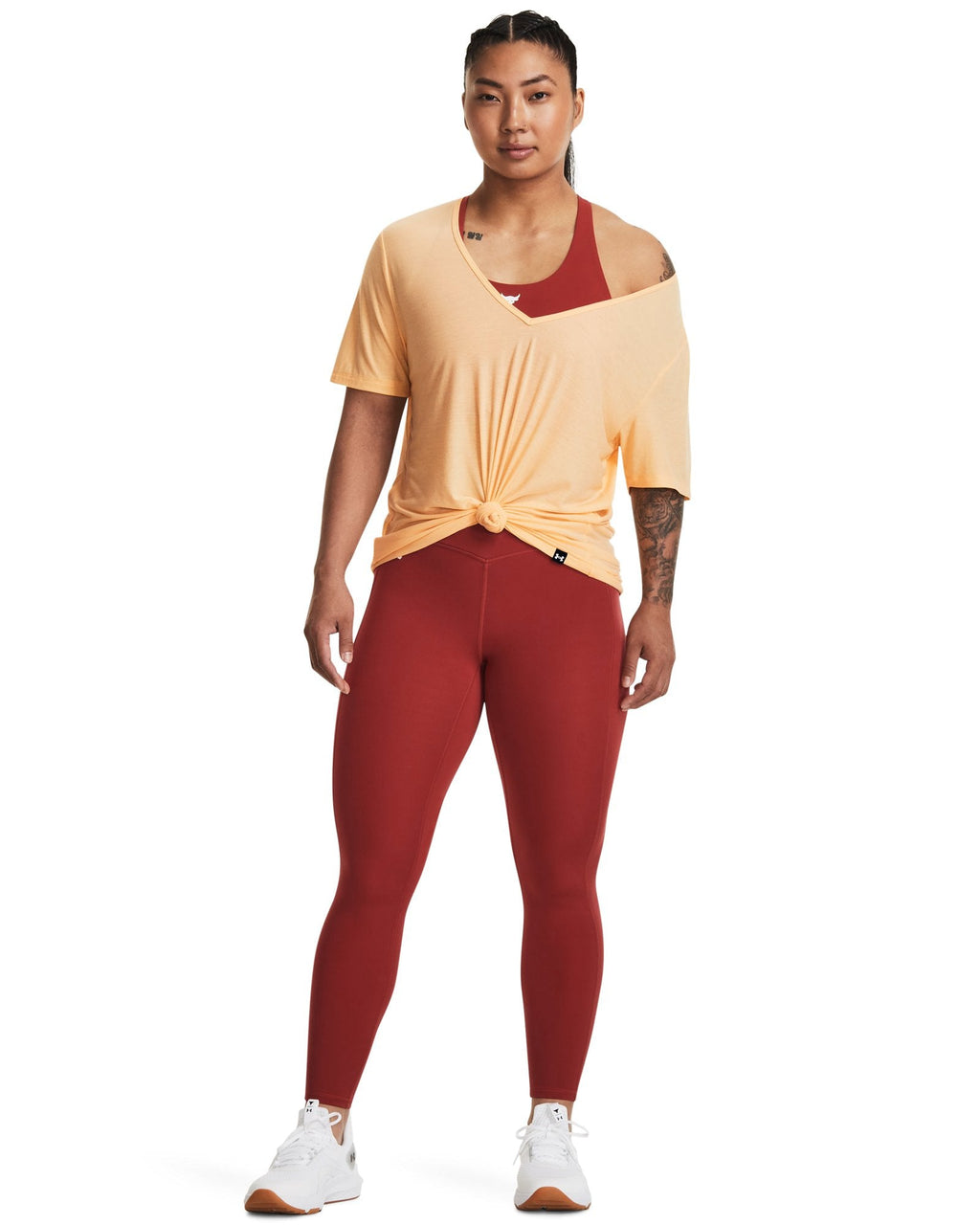 Project Rock Deep V Women's T-Shirt - Yellow