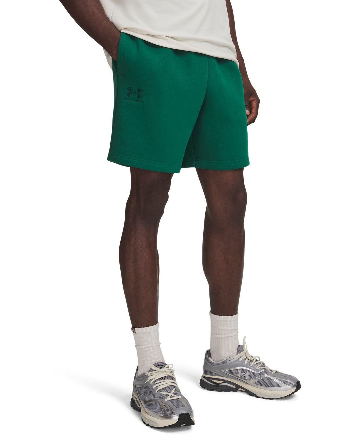 UA Icon Fleece Men's 7.75" Shorts - Green
