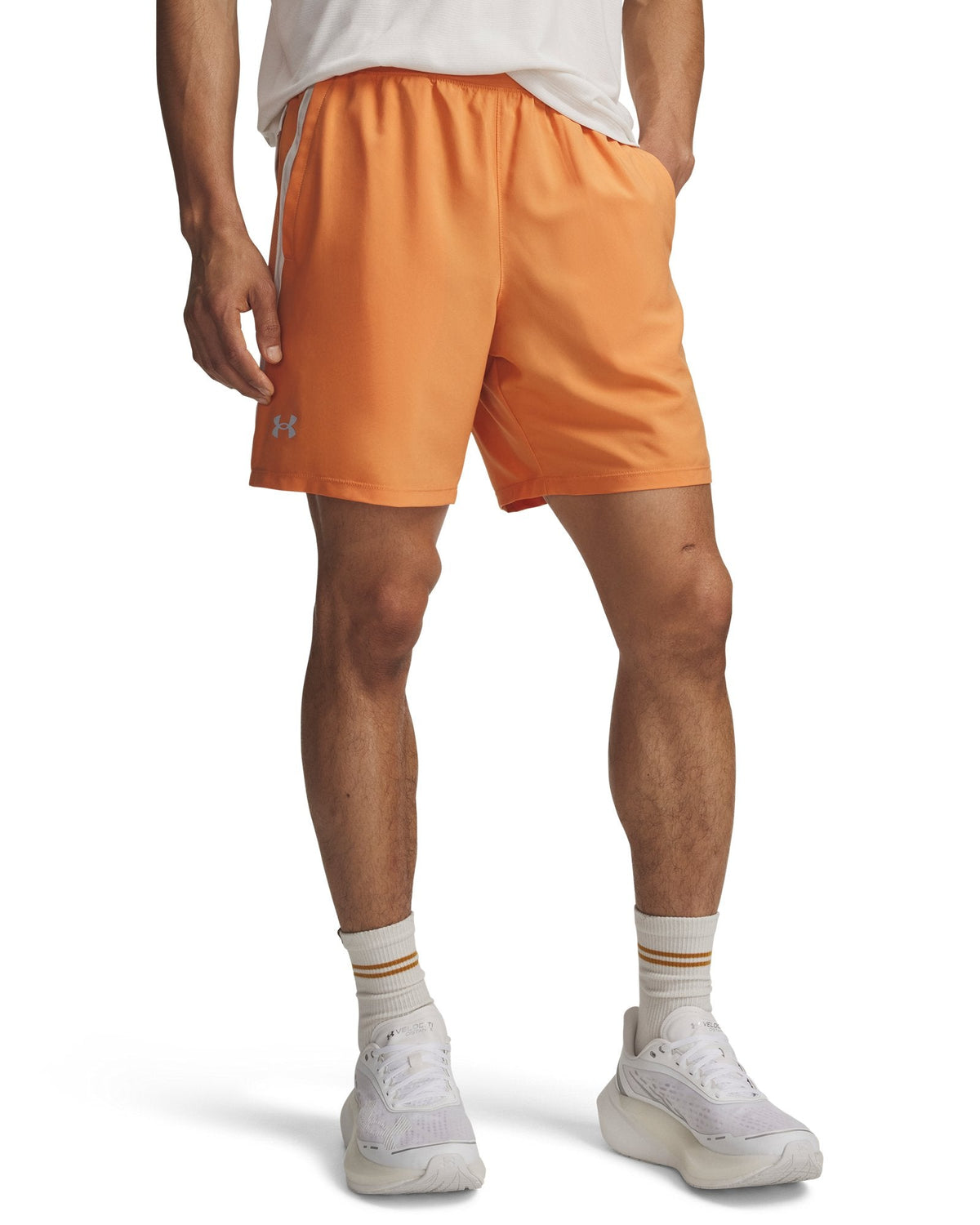 UA Launch Men's 7" Shorts - Orange