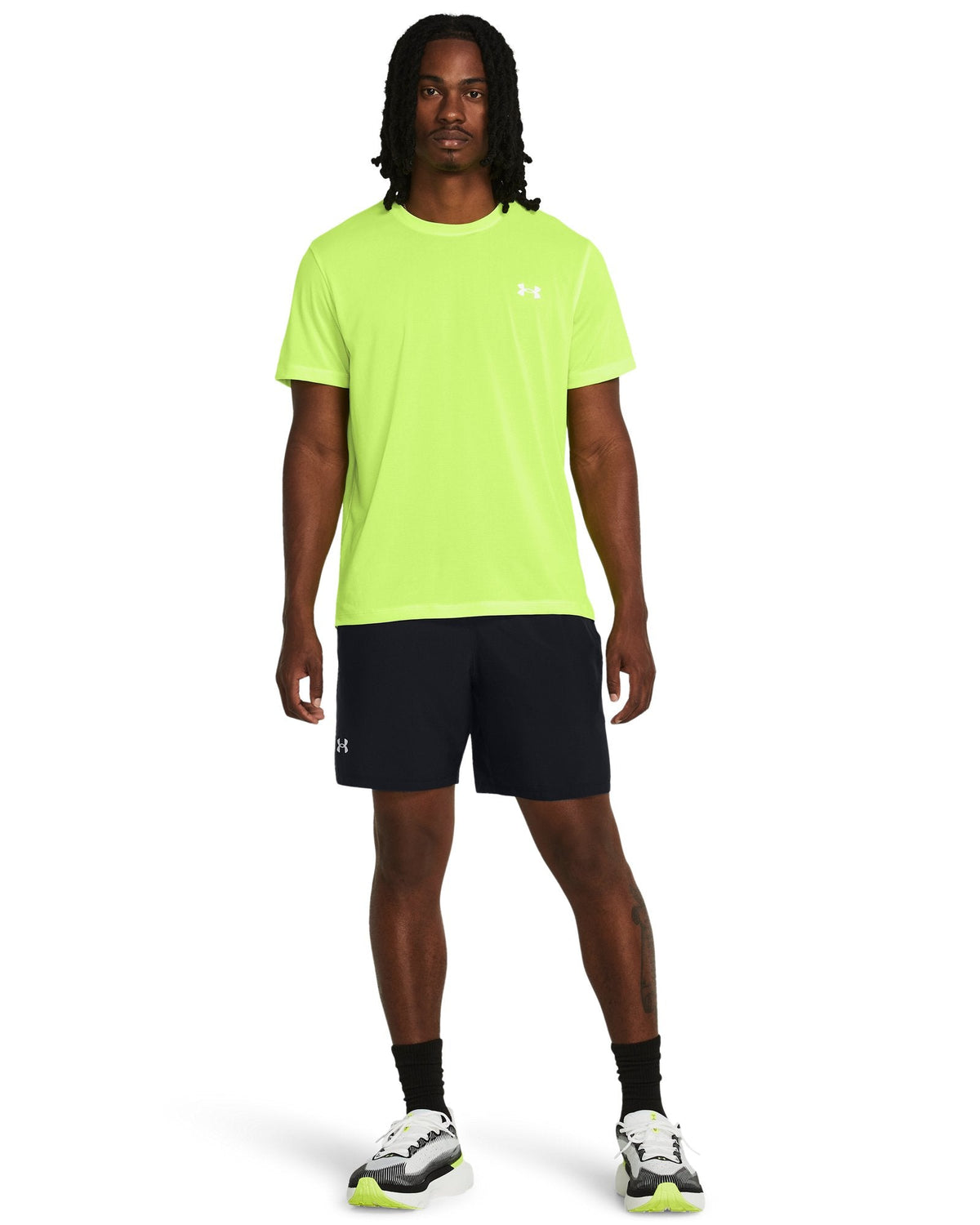 UA Launch Unlined Men's 7" Shorts - Gray
