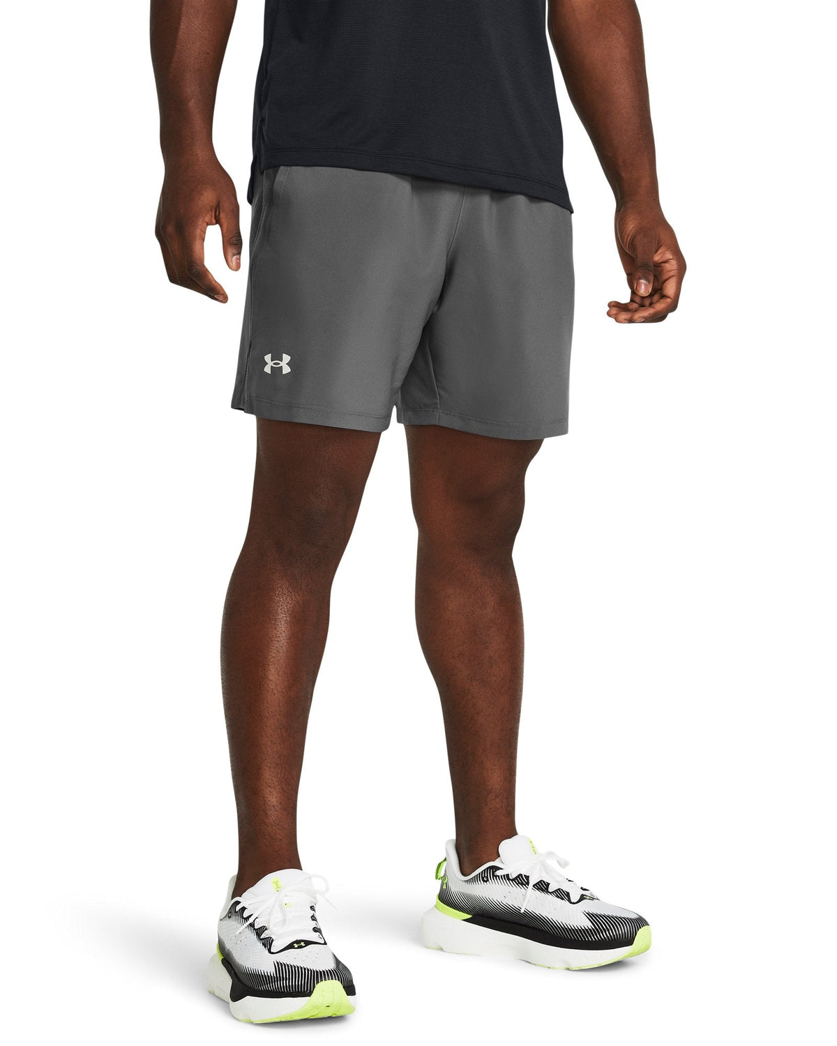 UA Launch Unlined Men's 7" Shorts - Gray