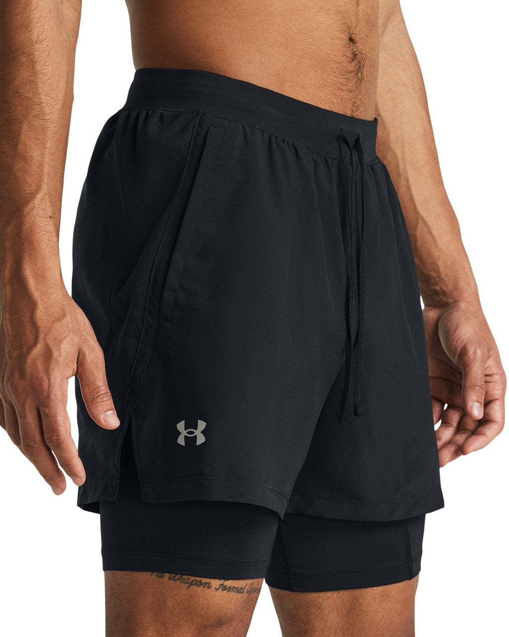 UA Launch Men's 2-in-1 5" Shorts - Black