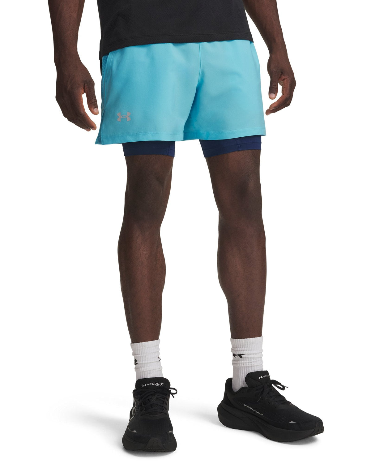 UA Launch Men's 2-in-1 5" Shorts - Blue