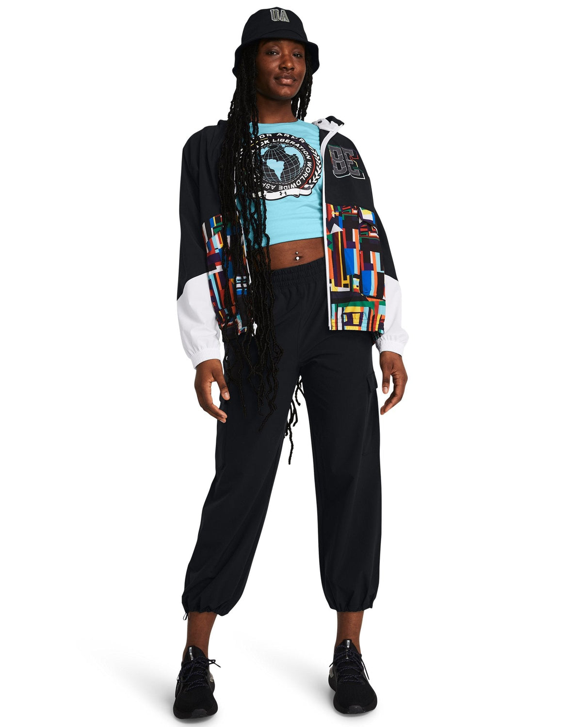 UA Rival Woven Women's Cargo Pants - Black