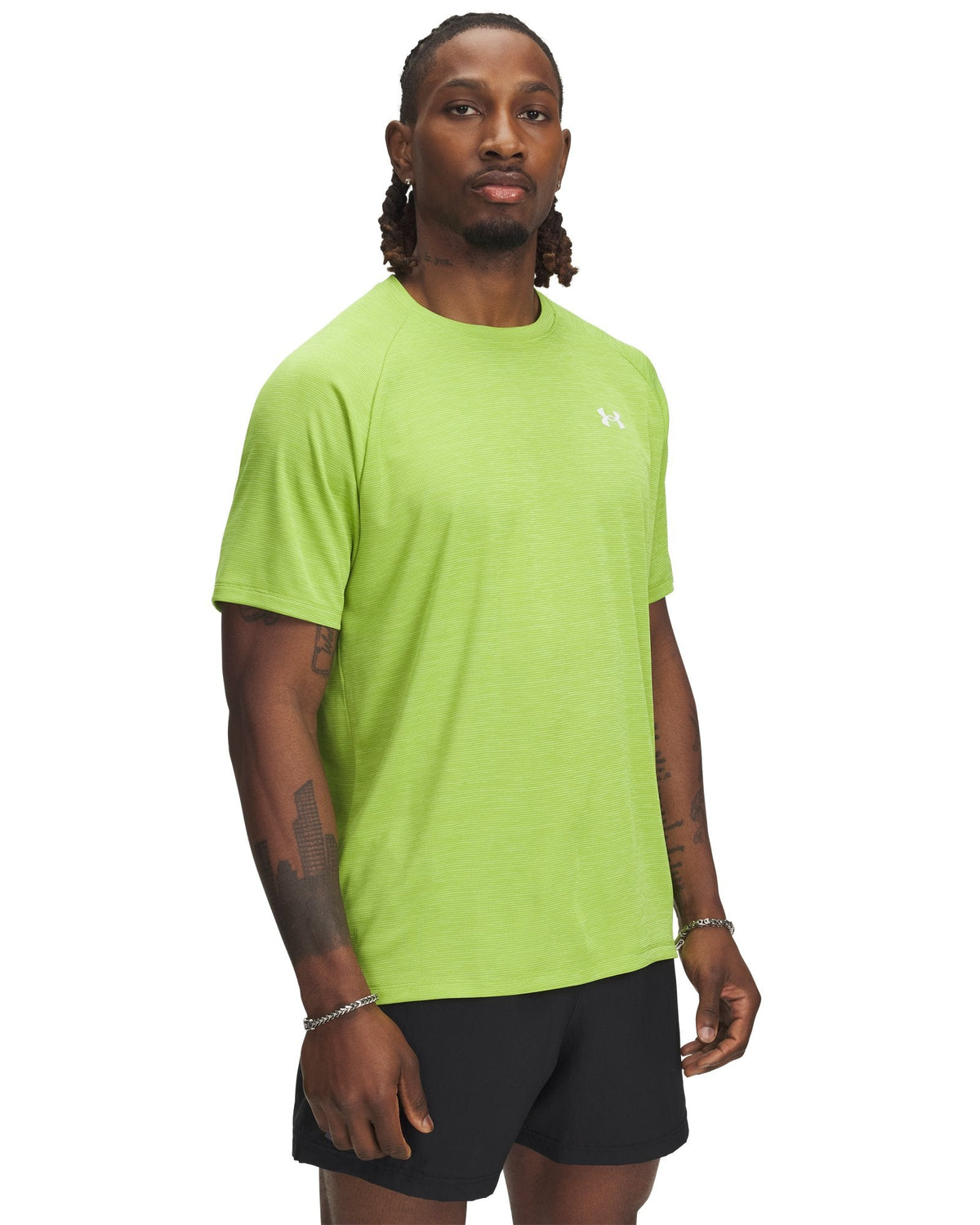 UA Tech™ Textured Men's Short Sleeve - Green